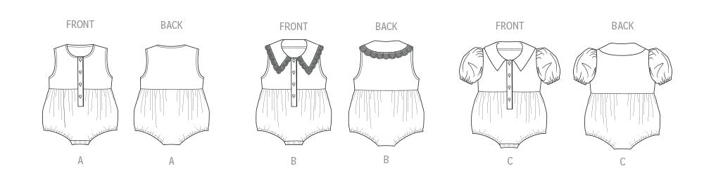 Patron Butterick - Barboteuse Patron Butterick 