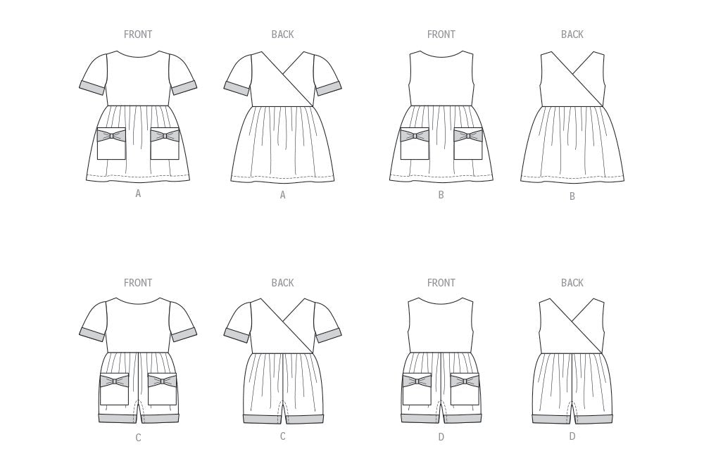Patron Butterick - Barboteuse, Robe Patron Butterick 