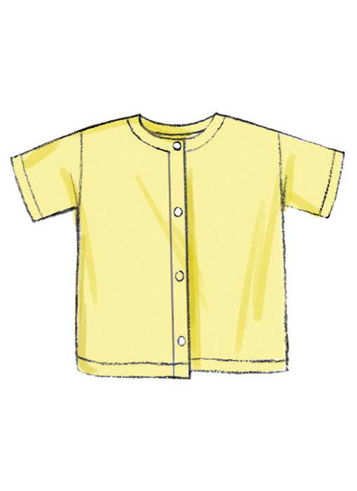 Patron Butterick - Bavoir, Chapeau, Chausson, Chemise, Combinaison, Couverture, Moufles Patron Butterick 