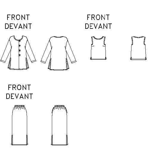 Patron Butterick - Cape, Haut, Pantalon Patron Butterick 