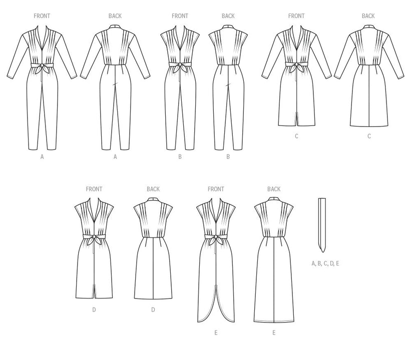 Patron Butterick - Ceinture, Combinaison, Robe Patron Butterick 