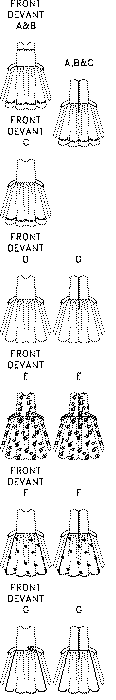 Patron Butterick - Ceinture, Haut, Pantalon, Robe, Tunique Patron Butterick 