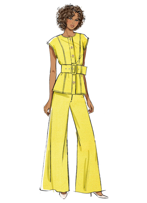 Patron Butterick - Ceinture, Haut, Pantalon, Soutien Patron Butterick 