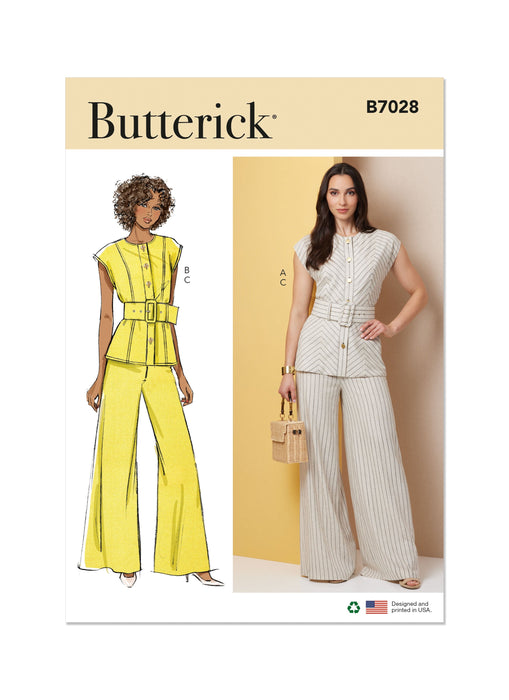 Patron Butterick - Ceinture, Haut, Pantalon, Soutien Patron Butterick 