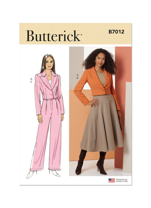Patron Butterick - Ceinture, Jupe, Pantalon, Veste Patron Butterick 