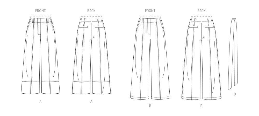 Patron Butterick - Ceinture, Pantalon Patron Butterick 