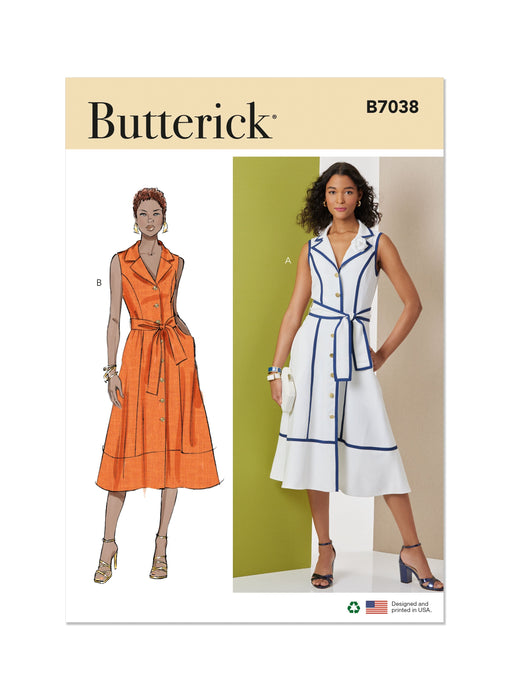 Patron Butterick - Ceinture, Robe Patron Butterick 