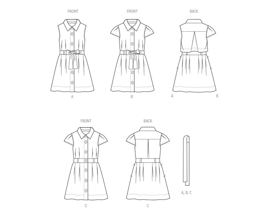 Patron Butterick - Ceinture, Robe Patron Butterick 