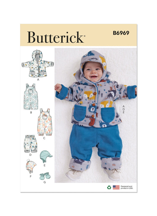 Patron Butterick - Chapeau, Moufles, Pantalon, Salopette, Veste Patron Butterick 