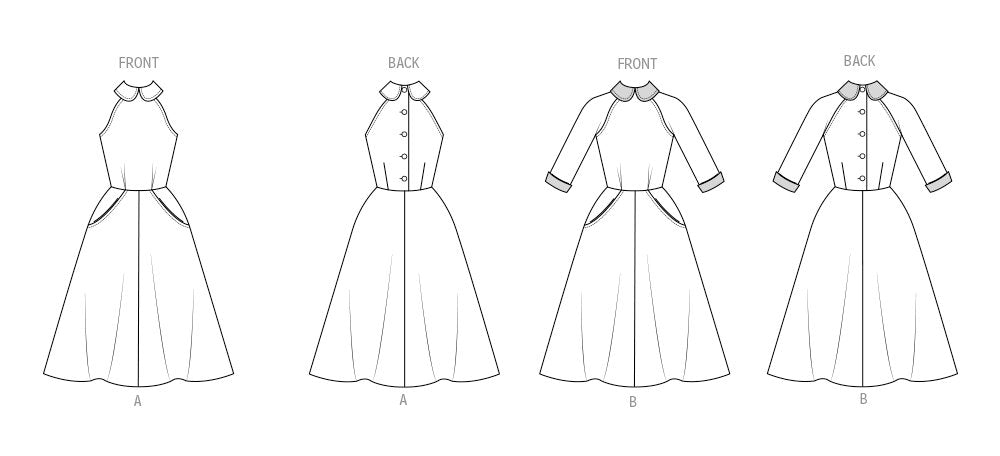 Patron Butterick - Corsage, Jupe, Robe Patron Butterick 