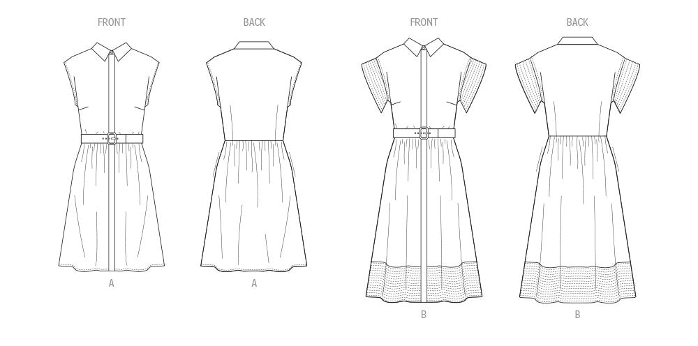 Patron Butterick - Corsage, Robe Patron Butterick 
