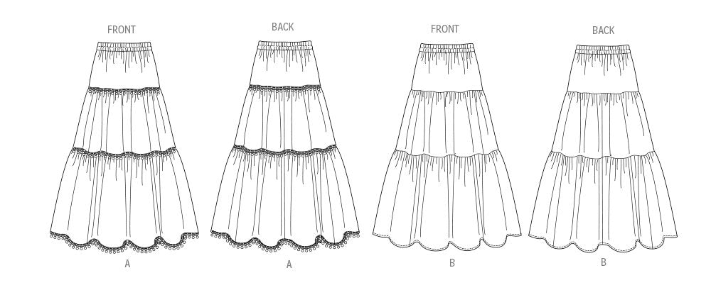 Patron Butterick - Jupe Patron Butterick 
