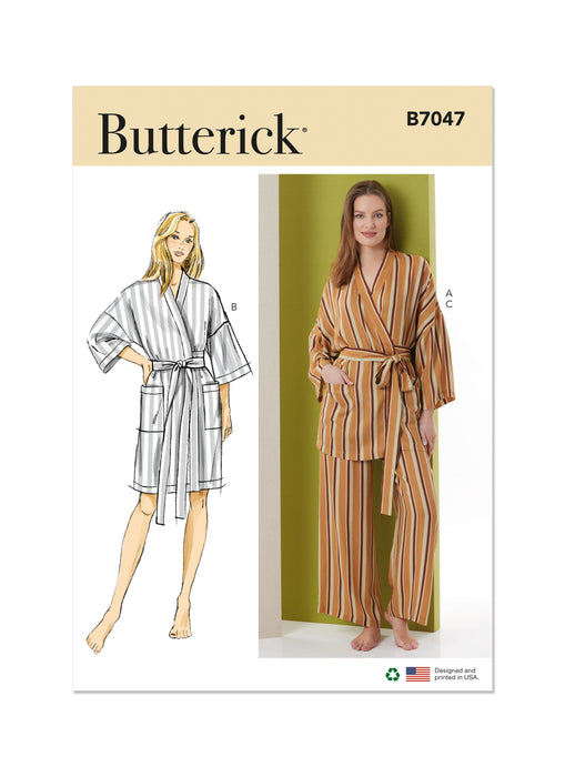 Patron Butterick - Pantalon, Robe de chambre Patron Butterick 