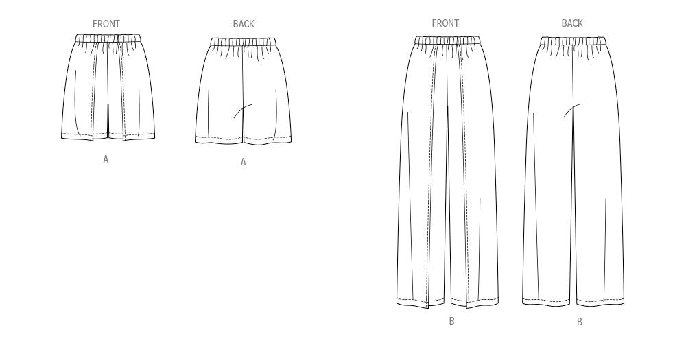 Patron Butterick - Pantalon, Short Patron Butterick 