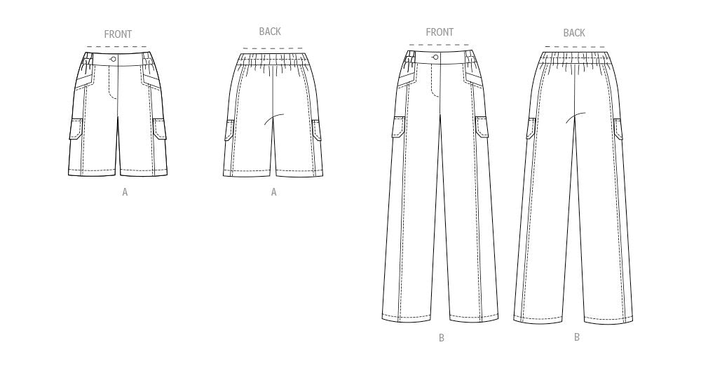 Patron Butterick - Pantalon, Short Patron Butterick 