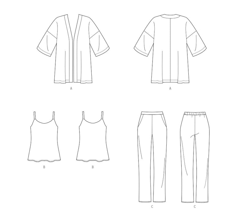 Patron Butterick - Pantalon, Veste Patron Butterick 