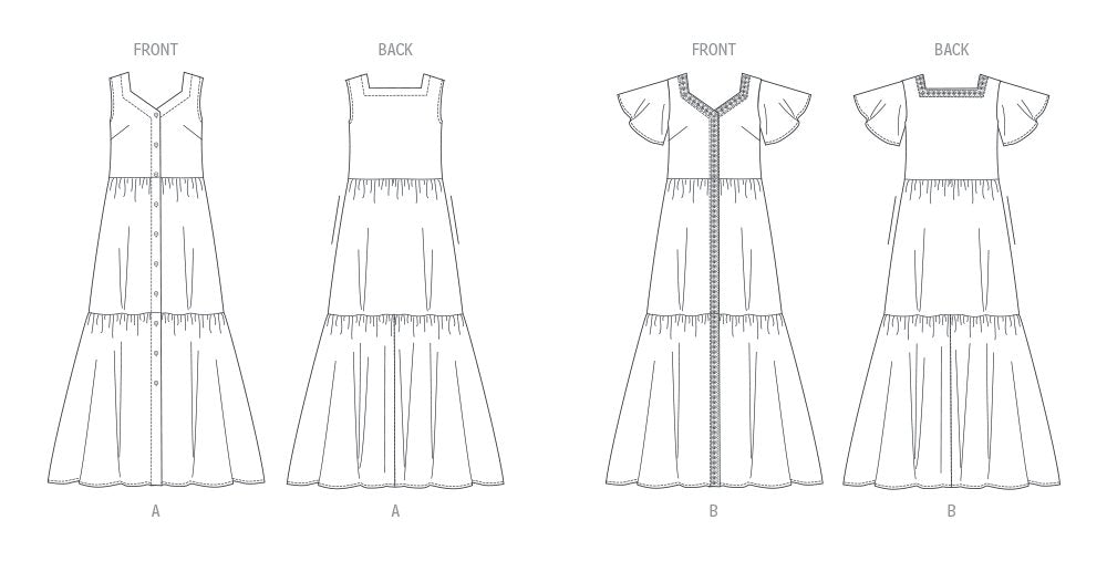 Patron Butterick - Robe Patron Butterick 