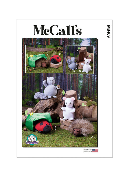 Patron Carla Reiss - Fleur, Peluche Patron McCall's 
