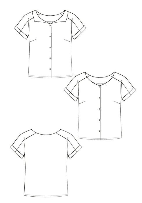 Patron couture Chemisette Almost - Maison Fauve Patron Maison Fauve 