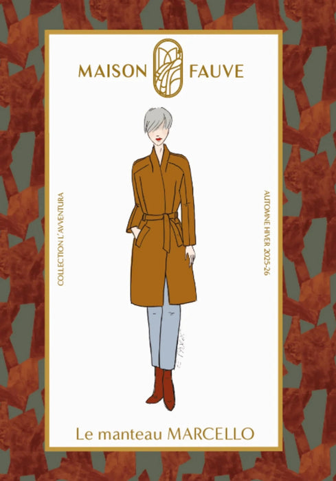Patron couture manteau Marcello - Maison Fauve Patron Maison Fauve 