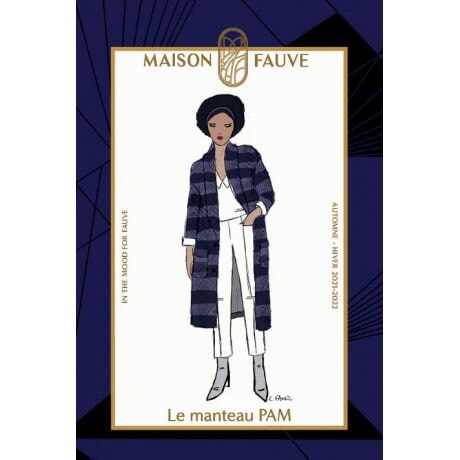 Patron couture manteau Pam - Maison Fauve Patron Maison Fauve 