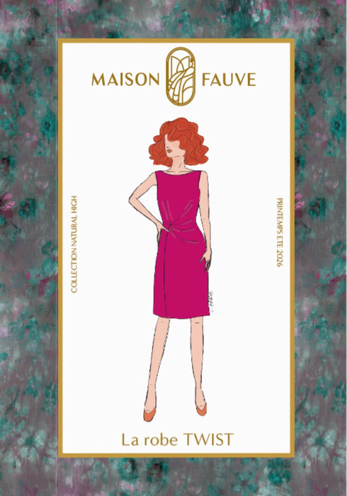 Patron couture robe drapée Twist - Maison Fauve Patron Maison Fauve 