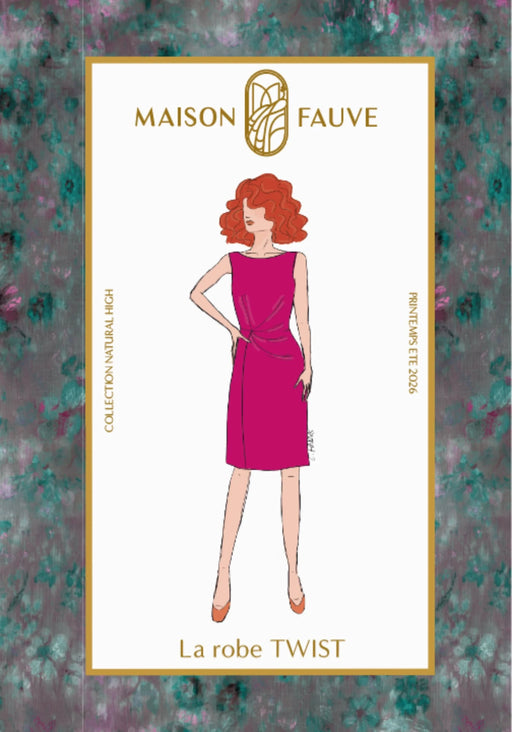 Patron couture robe drapée Twist - Maison Fauve Patron Maison Fauve 