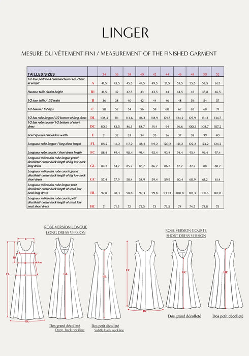 Patron couture Robe Linger - Maison Fauve Patron Maison Fauve 