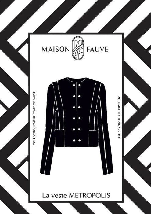 Patron couture veste Métropolis - Maison Fauve Patron Maison Fauve 