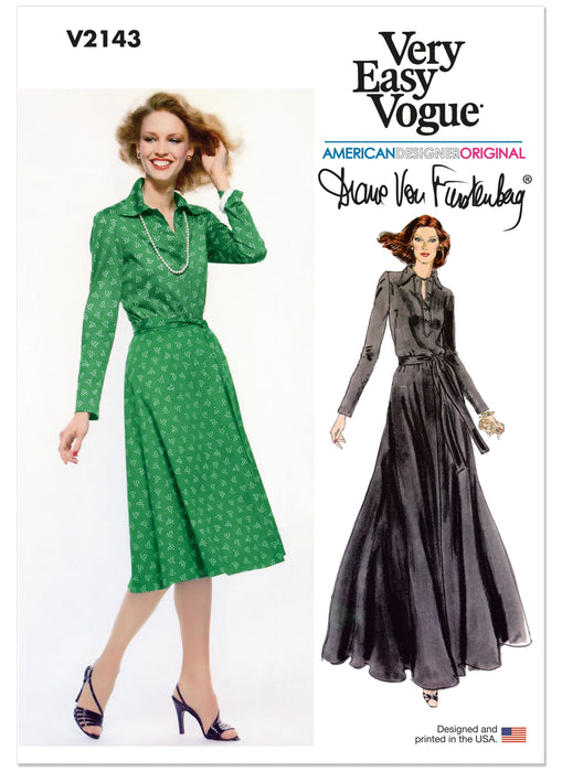 Patron Diane Von Furstenberg - Ceinture, Corsage, Jupe, Robe Patron Vogue 