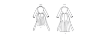 Patron Diane Von Furstenberg - Corsage, Jupe, Robe Patron Vogue 