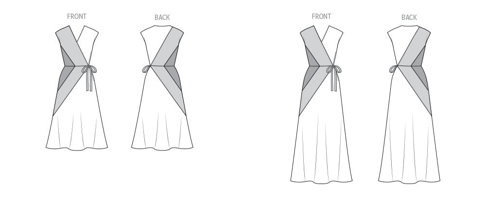Patron Diane Von Furstenberg - Corsage, Jupe, Robe Patron Vogue 