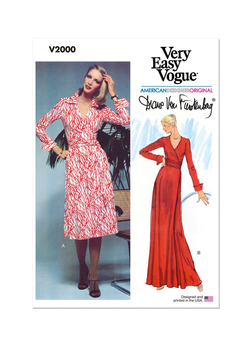 Patron Diane Von Furstenberg - Corsage, Jupe, Robe Patron Vogue 