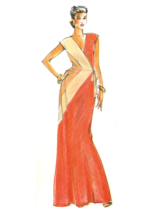 Patron Diane Von Furstenberg - Corsage, Jupe, Robe Patron Vogue 