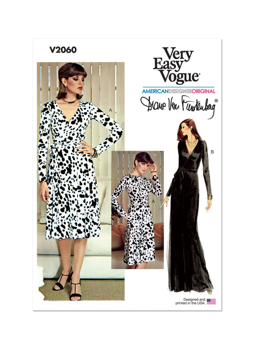 Patron Diane Von Furstenberg - Corsage, Jupe, Robe Patron Vogue 