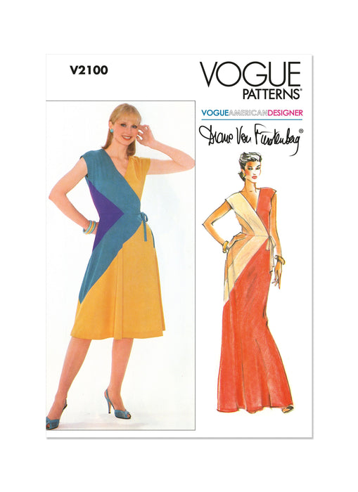 Patron Diane Von Furstenberg - Corsage, Jupe, Robe Patron Vogue 