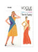 Patron Diane Von Furstenberg - Corsage, Jupe, Robe Patron Vogue 