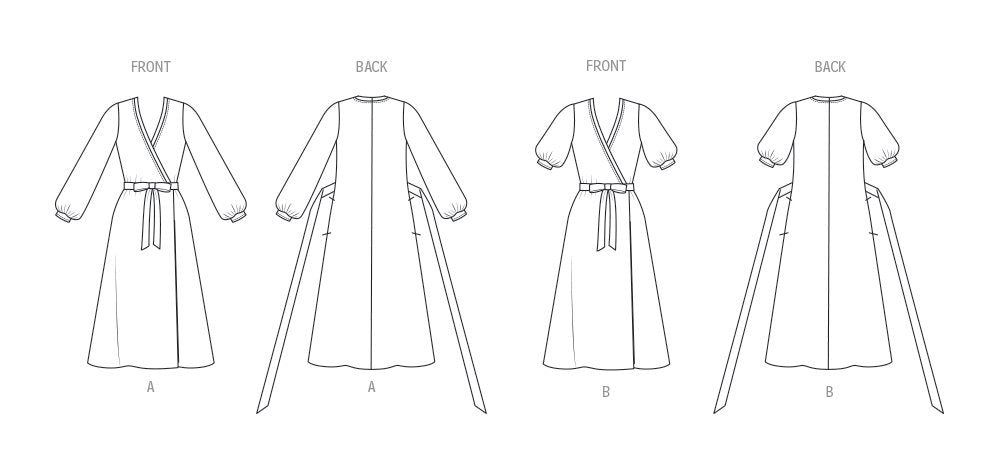 Patron Diane Von Furstenberg - Corsage, Robe Patron Vogue 
