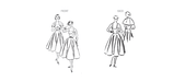Patron Elizabeth Burger - Cape, Corsage, Haut, Jupe, Robe Patron Vogue 