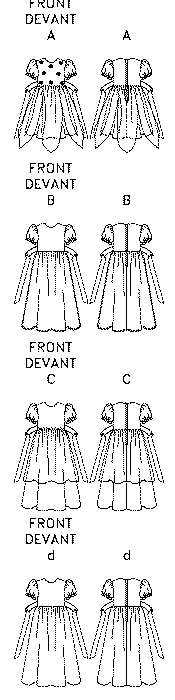 Patron Elizabeth Burger - Corsage, Jupe, Robe Patron Butterick 