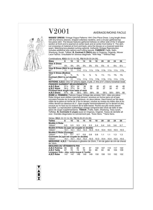 Patron Elizabeth Burger - Haut, Jupe, Kimono, Robe Patron Vogue 