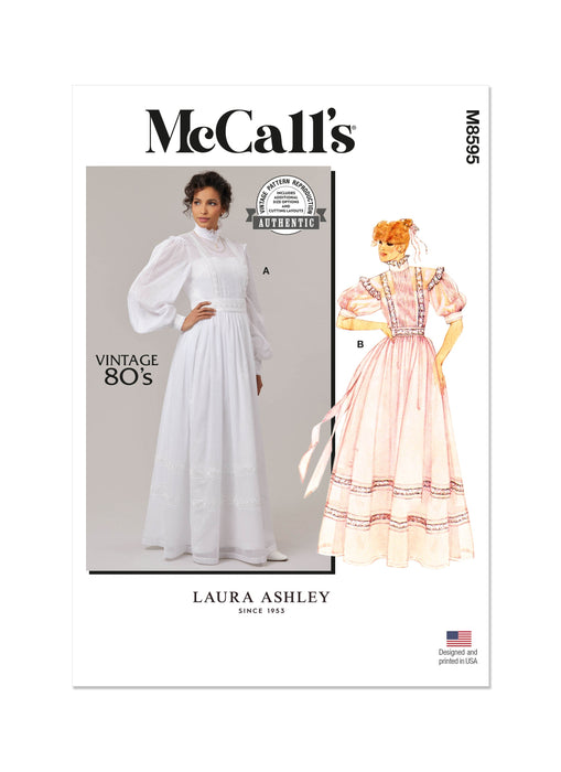 Patron Laura Ashley - Ceinture, Combinaison, Corsage, Jupe, Robe Patron McCall's 
