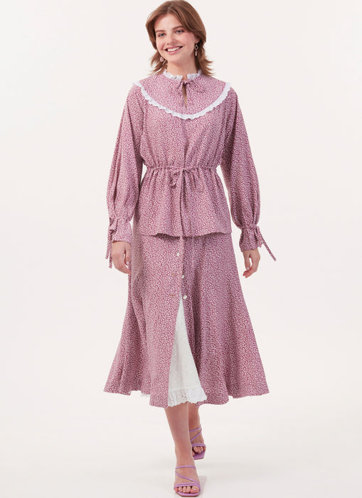 Patron Laura Ashley - Ceinture, Haut, Jupe, Jupon Patron McCall's 