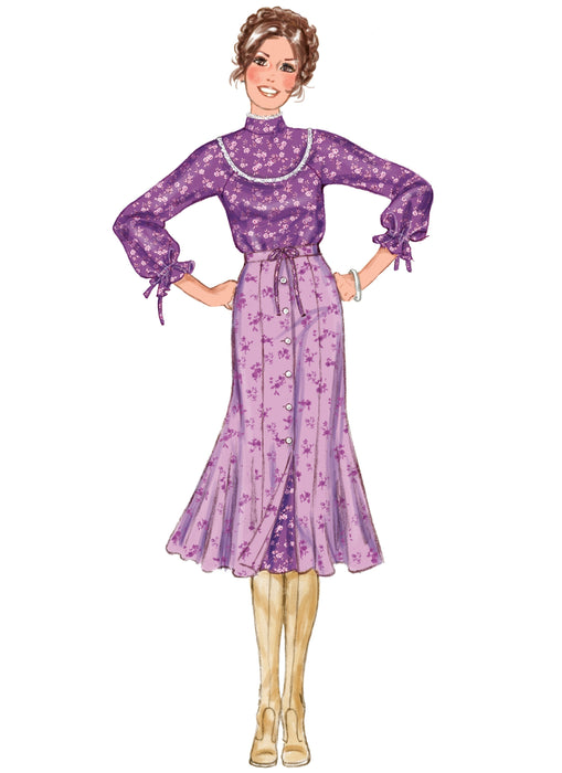 Patron Laura Ashley - Ceinture, Haut, Jupe, Jupon Patron McCall's 