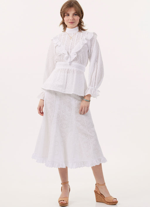 Patron Laura Ashley - Ceinture, Haut, Jupe, Jupon Patron McCall's 