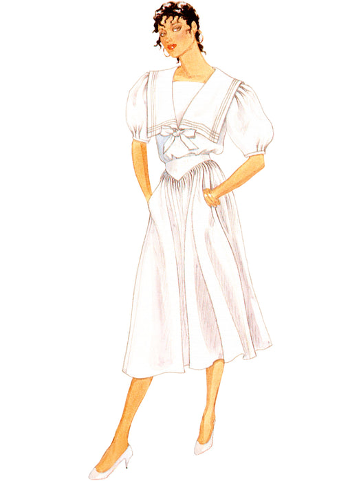 Patron Laura Ashley - Ceinture, Haut, Jupe, Plastron Patron McCall's 
