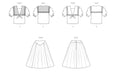 Patron Laura Ashley - Ceinture, Haut, Jupe, Plastron Patron McCall's 