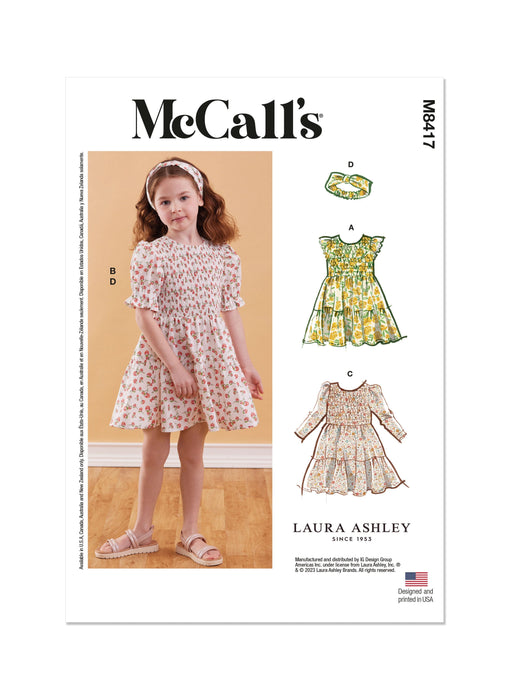 Patron Laura Ashley - Corsage, Jupe, Robe, Bandeau Patron McCall's 