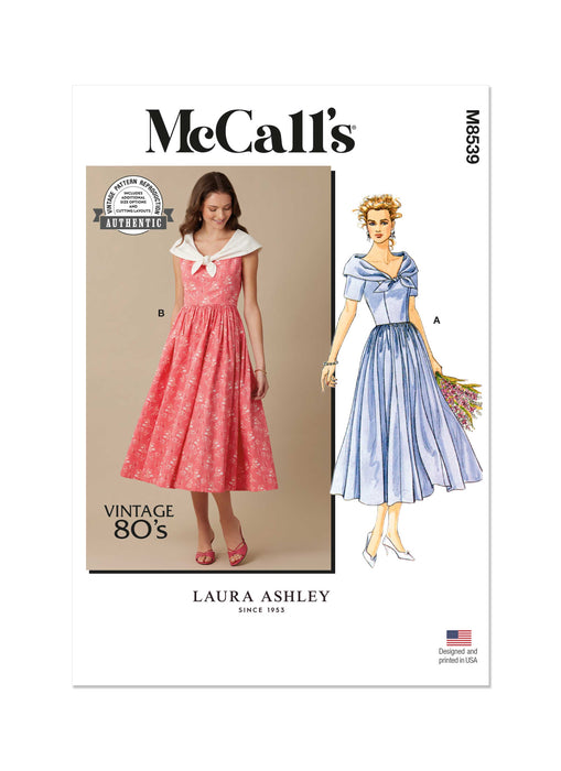 Patron Laura Ashley - Corsage, Jupe, Robe Patron McCall's 