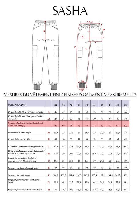 Patron Le jogging Sasha - Maison Fauve Patron Maison Fauve 